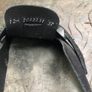 Mephisto Halina Clog Mule in Black Suede Size 7 EU37 Used